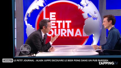 Le Petit Journal : Alain Juppé découvre le beer-pong dans un pub parisien (vidéo)