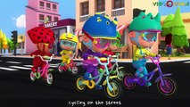 Five Little Babies Cycling On The Street | Videogyan 3D Rhymes | Baby Songs And Nursery Rhymes