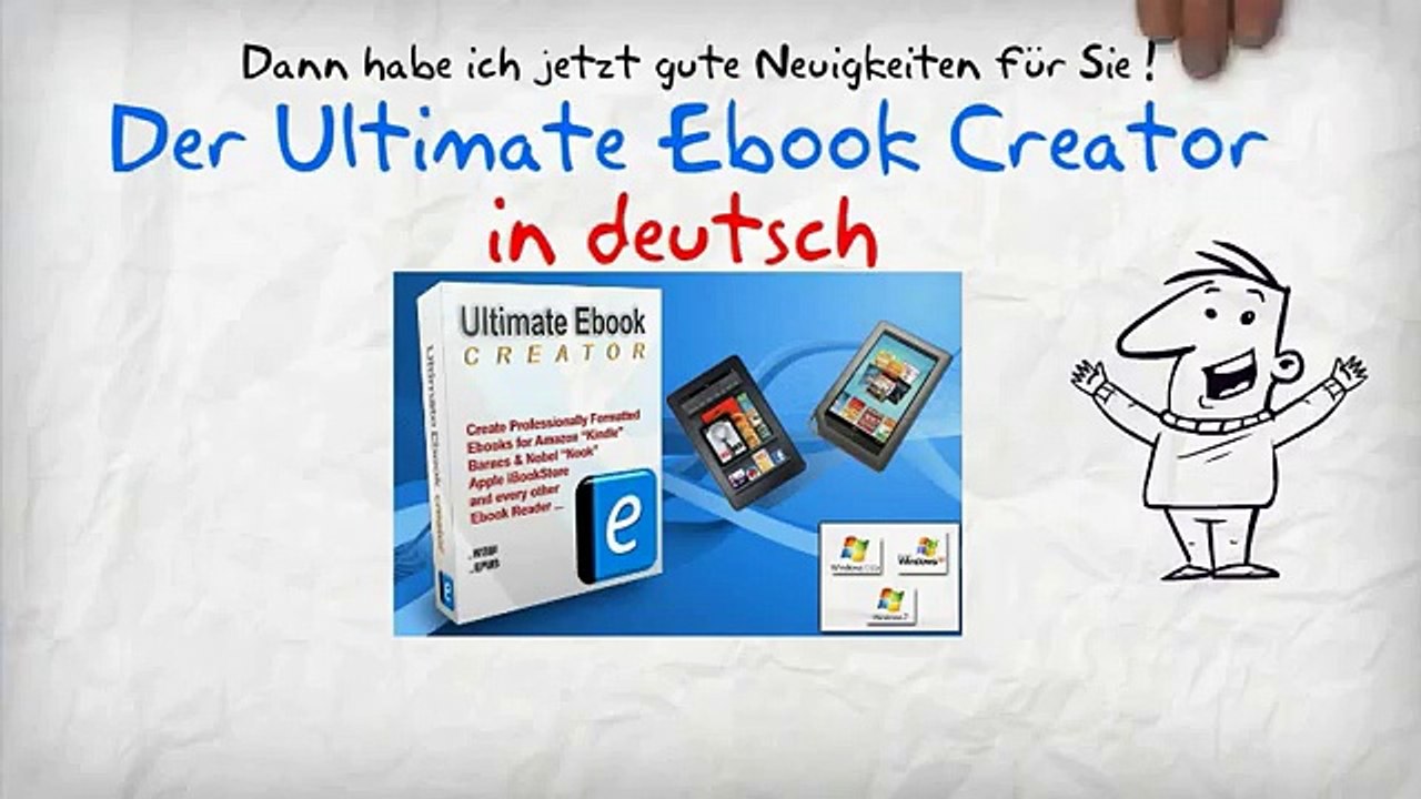 Ultimate Ebook Creator DEUTSCH (Beta) - (Kindle) Ebook 3-in-1-Software!