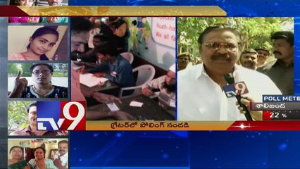 Dasari Narayana Rao cast his vote in Jubilee hills