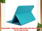 Tucano Angolo - fundas para tablets (Folio Azul Cuero Caucho 176 cm 8 mm 245 cm)