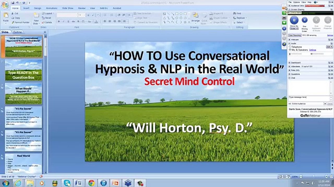Conversational Hypnosis & NLP