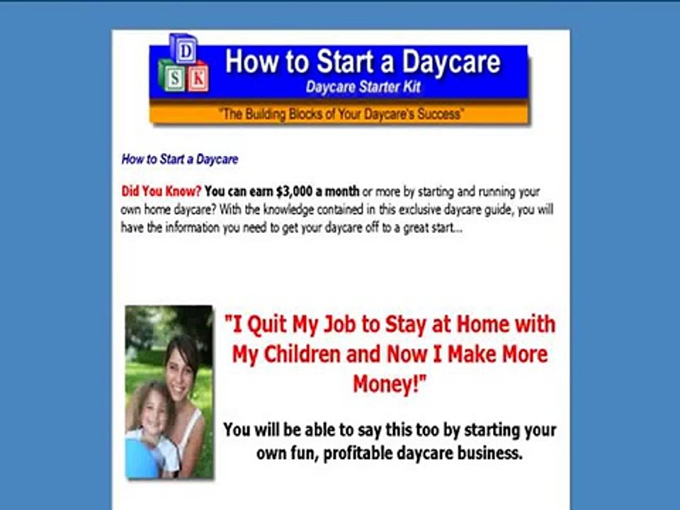 How To Start A Daycare