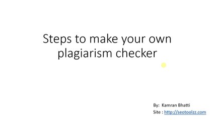 plagiarism checker