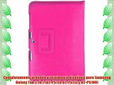 JAMMYLIZARD | Funda De Piel iTrio Para Samsung Galaxy Tab 2 10.1 Ultra Slim Cover Case ROSA