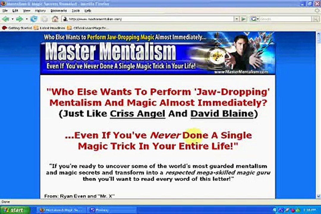 Master Mentalism Magic Course