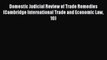 Domestic Judicial Review of Trade Remedies (Cambridge International Trade and Economic Law
