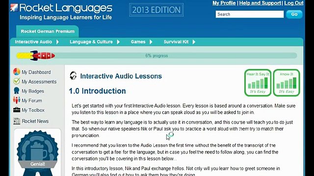 Rocket German Review - What is in the Rocket German Download Package?