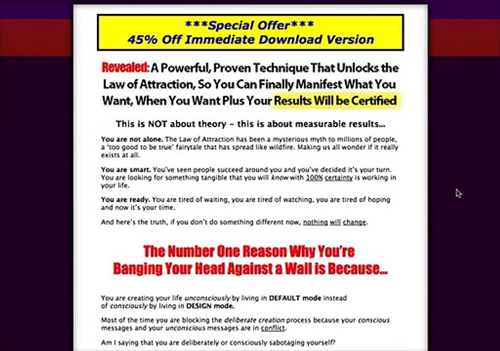 The Secret of Deliberate Creation By Dr. Robert Anthony Review - Does It Work?