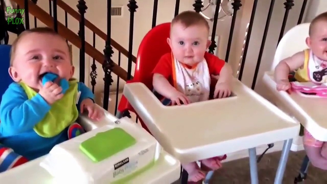 Funny Triplet Babies Laughing Compilation