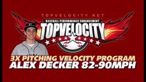 Alex Decker 82-90mph - 3X Pitching Velocity Program