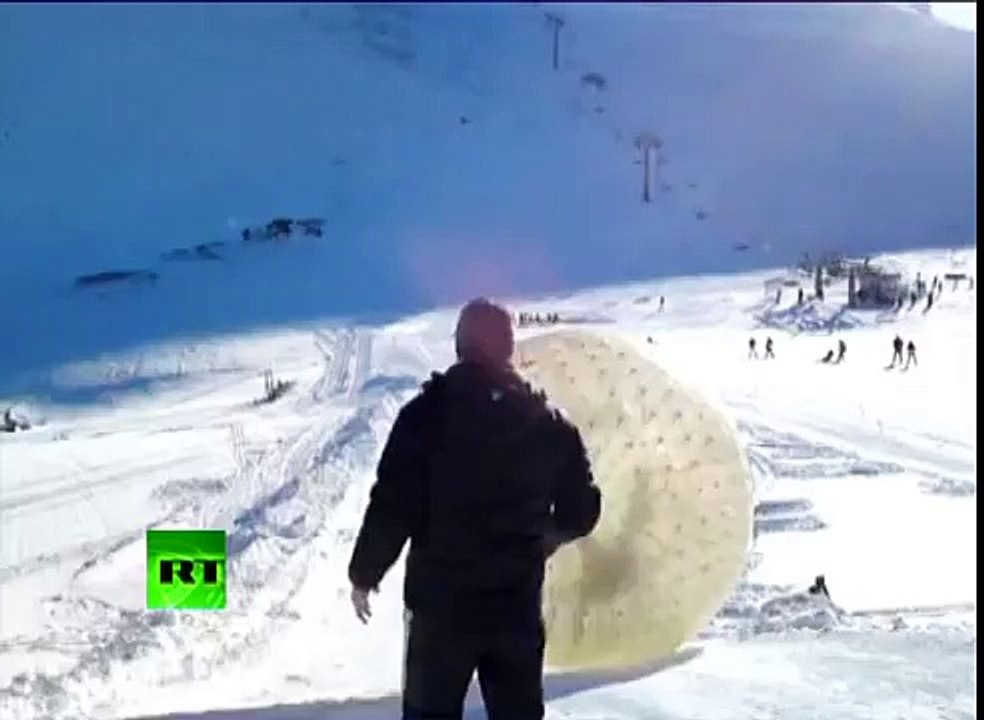 Dramatic video- Deadly zorb tragedy at Russian ski resort