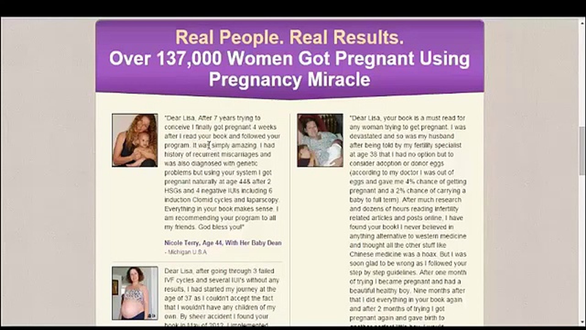 ⁣Lisa Olson Pregnancy Miracle Reviews 2016 | Pregnancy Guide