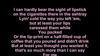 Elvis Costello – Good Year For The Roses Lyrics