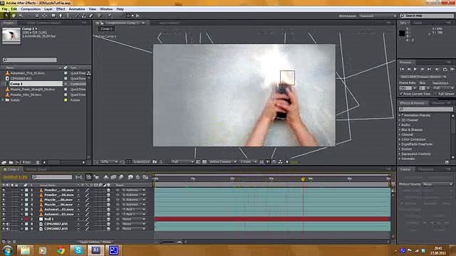 3d Muzzle Flash Tutorial - Adobe After Effects (advanced) Clip1-1