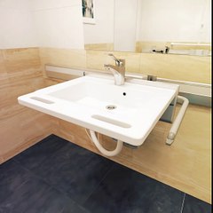 support de lavabo réglable par vérin à gaz