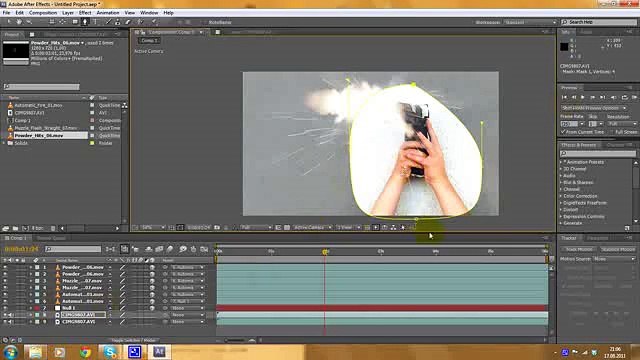 3d Muzzle Flash Tutorial - Adobe After Effects (advanced) Clip7-7
