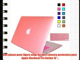 MacBook Pro 15 retina Cover Flip Folio Duro Caso Cubierta Pl?stica Piel Hard Case Funda Carcasa