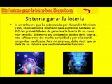 sistema ganar la loteria-de Alexander Morrison