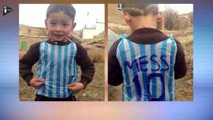 Fan de Lionel Messi, Le petit Afghan Émeut la Planète Foot