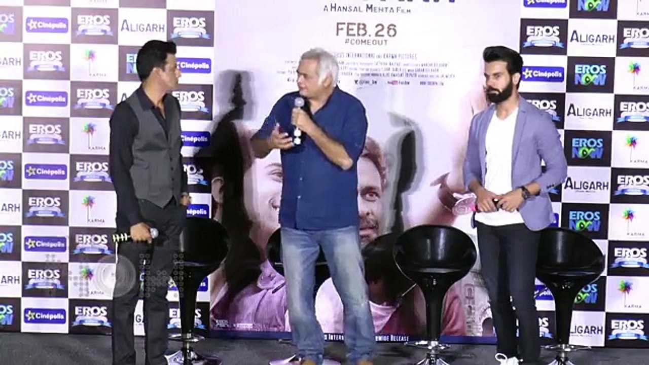 Aligarh Movie Trailer Launch - Manoj Bajpai and Rajkumaar Rao
