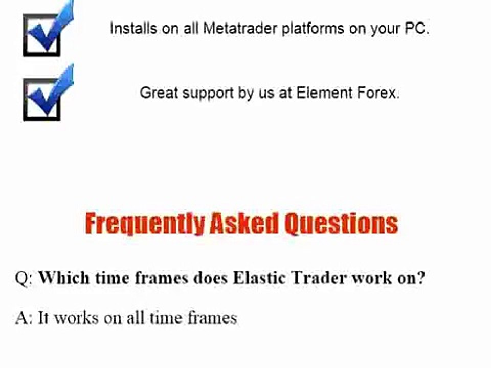 Elastic Trader Forex System. No Repaint, 80+ Pips/day!! Proof Review