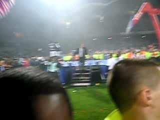 Collomb et Aulas OL 6ème titre champion de france gerland