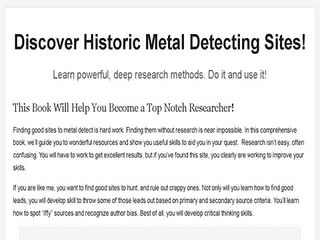 How To Research For Treasure Hunting And Metal Detecting - E-book