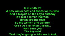 Elvis Costello – Shipbuilding Lyrics