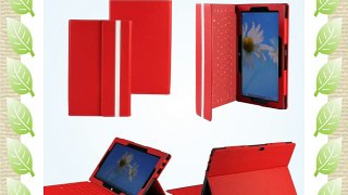 Navitech Stand Cover- Funda para tablet Microsoft Surface Pro rojo