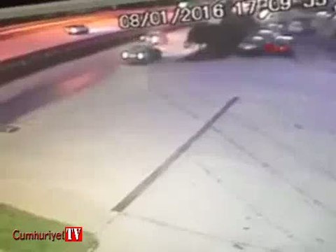 Araçta sigara yakınca alev topuna döndü