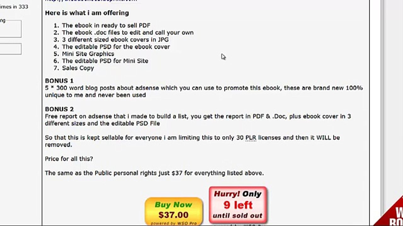 "Adsense Blueprint" with PLR & RR (Resale and Private Label Rights)