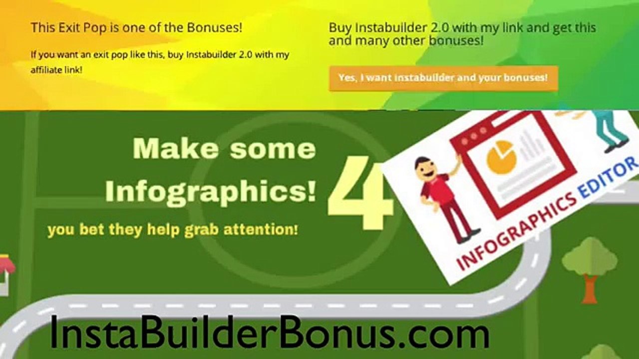 instabuilder 2 0 bonus numbers 4 and 1: infographics and ecover graphics software