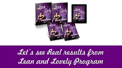 Lean and Lovely Program Review - Is it real or scam?