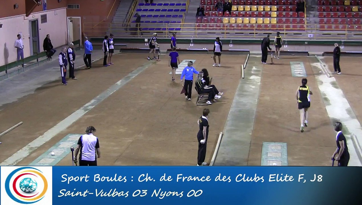 Tir rapide en double, premier tour, Club Elite Féminin, J8, Saint-Vulbas contre Nyons, Sport Boules, saison 2015-2016