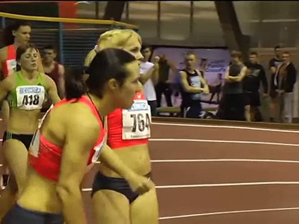 Легкая атлетика. Спринты на командном чемпионате Украины. Запорожье, 27-01-2016