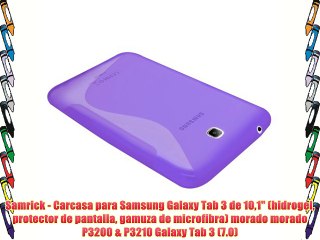 Samrick - Carcasa para Samsung Galaxy Tab 3 de 101 (hidrogel protector de pantalla gamuza de