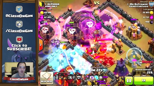 Clash Of Clans POISON SPELL STRATEGY _ How To Use New Poison Dark Spell