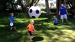 Dad Pisses Off His Boy With a Soccer Ball Not Once But Twice!