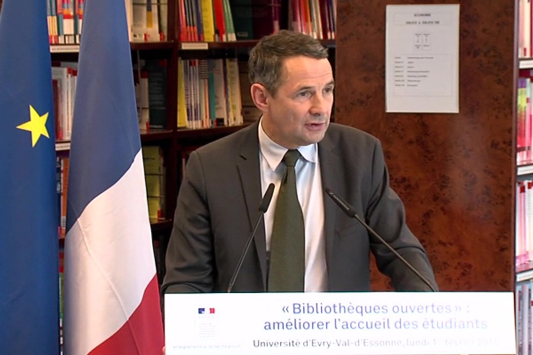 Plan bibliothèques ouvertes  : discours de Thierry Mandon