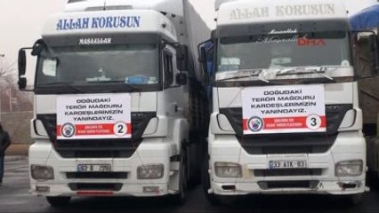 Şanlıurfa? Dan Suriye ve Terör Mağdurlarına 4 Tır Yardım