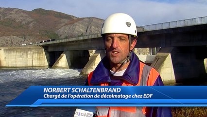 D!CI TV: opération impressionnante d'EDF sur la Durance entre la Saulce et Sisteron