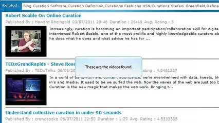 CurationSoft.com - Using The Search Function V2