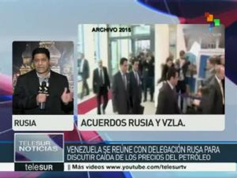 Ministros de Petróleo de Rusia y Venezuela se reúnen en Moscú