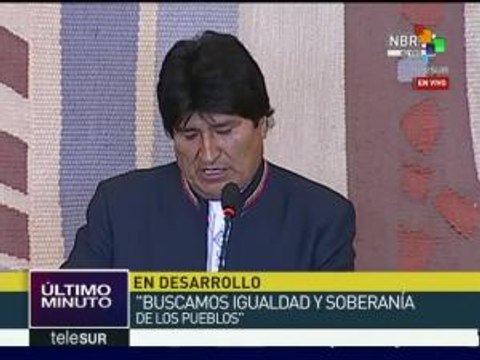 Evo Morales agradece el apoyo del gobierno y pueblo de Brasil