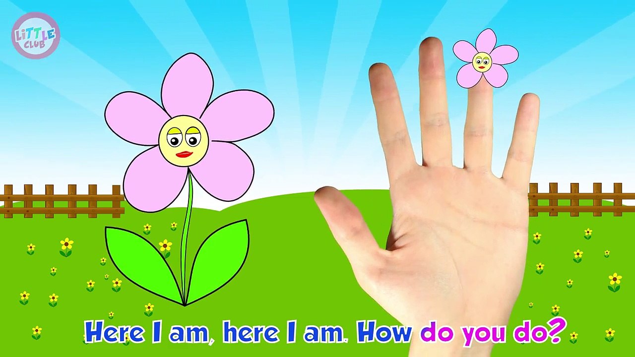Flowers Finger Family Nursery Rhyme for Children