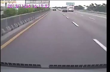 Car slams into Bus and takes it down