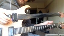Fretless guitar improvisation double neck