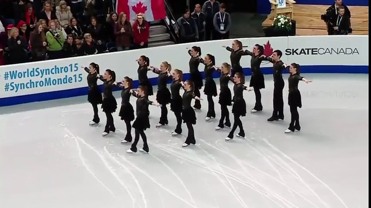 2015 World Synchro Champs SP Team Canada 1