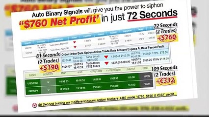 Binary Options Secret | Auto Binary Signals review | $26.883 in 7 Days